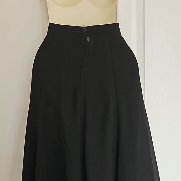 Pleated Midi Skirt XS Black - Picture 6 of 16